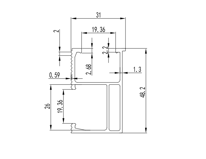 Solar Rails For Panels Drawing