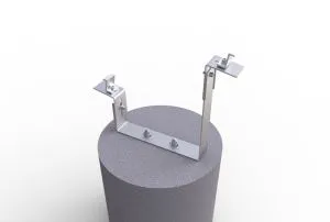 फ्लैट पैनल माउंट के लिए सौर पैनल एडजस्टेबल स्टील गिट्टी