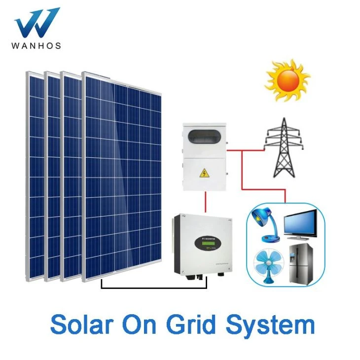 पीवी 5KW 5000W ग्रिड होम पावर सोलर सिस्टम पर