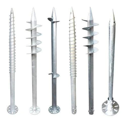Galvanized Solar Ground Screws Foundation For Ground Mounting