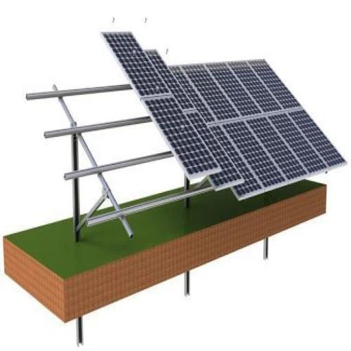 Pile Solar Energy System Real Scene